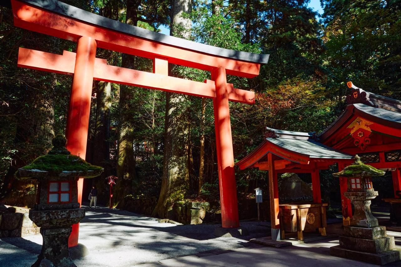 Villa Hakone Kabuto 古民家旅館 150平米 バス停迄一分 準天然温泉 最大12名 Kültér fotó